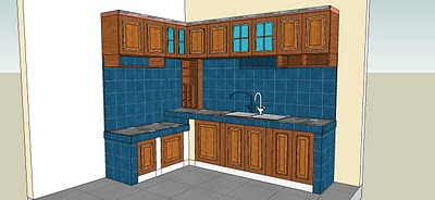 Kitchen  Sederhana on Gambardesain3d  Desain Kitchen Set Sederhana