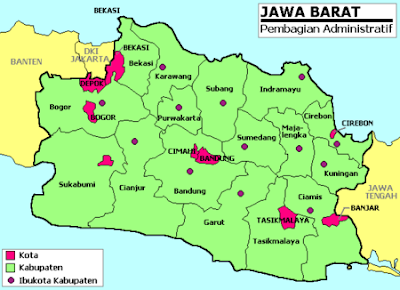  Peta  Jawa  Barat  Jabar GAMBAR  PETA  INDONESIA DUNIA 