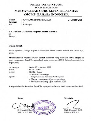 Contoh Surat rahasia 2019  Kumpulan Contoh Surat Lengkap