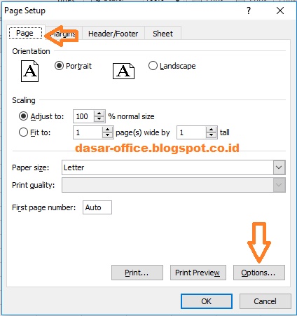 Cara Membuat Ukuran Kertas F4 di excel