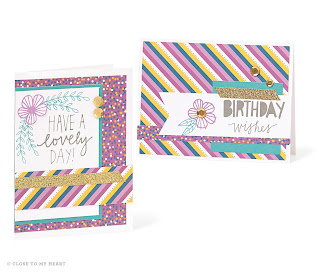 CTMH Card Ideas Using Confetti Wishes Paper Pack