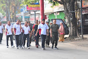Menjaga Sinergitas TNI - POLRI melaksanakan olah raga bersama