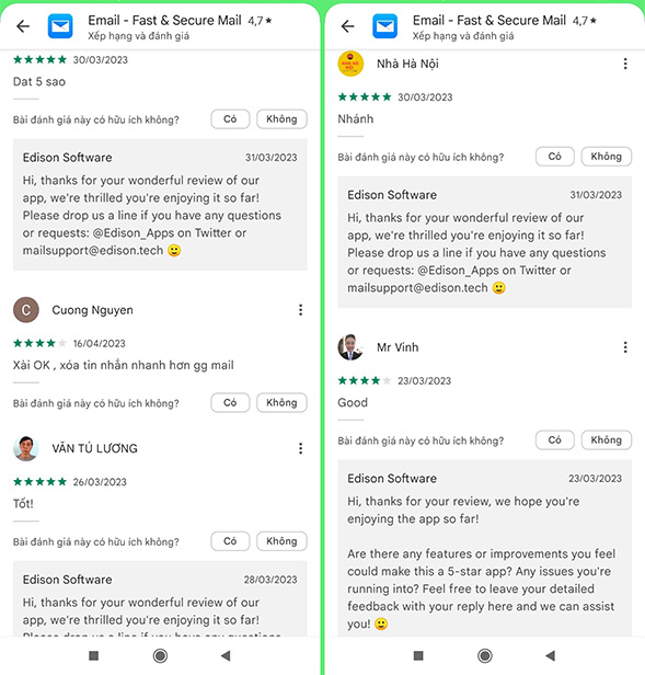 Email - Fast & Secure Mail - ứng dụng trên Google Play, App Store b2