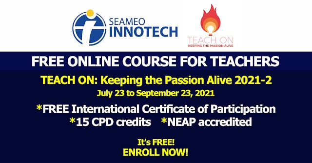 FREE ONLINE COURSE FOR TEACHERS WITH 15 CPD UNITS | FREE CERTIFICATES | ENROLL NOW!