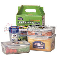 Lock & Lock Container Set With Color Box HPL816SC04