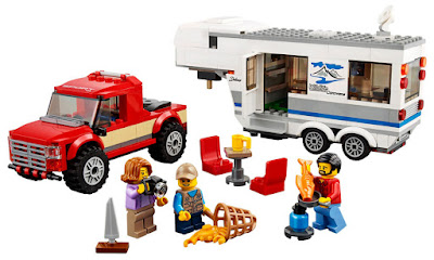 LEGO City - 60182 Camioneta y remolque con caravana | 2018 | Juego de construcción | JUGUETE - TOYS - JOGUINES contenido