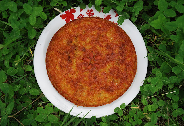 Gâteau vanille, fraise, pommes de terre (sans gluten)