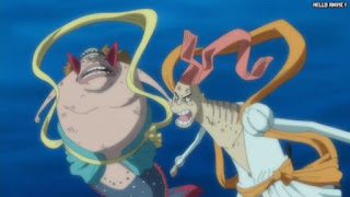 ワンピースアニメ 魚人島編 560話 リュウボシ マンボシ | ONE PIECE Episode 560