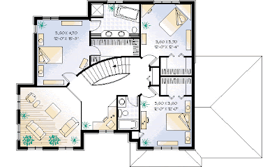 small house plan: european house plan