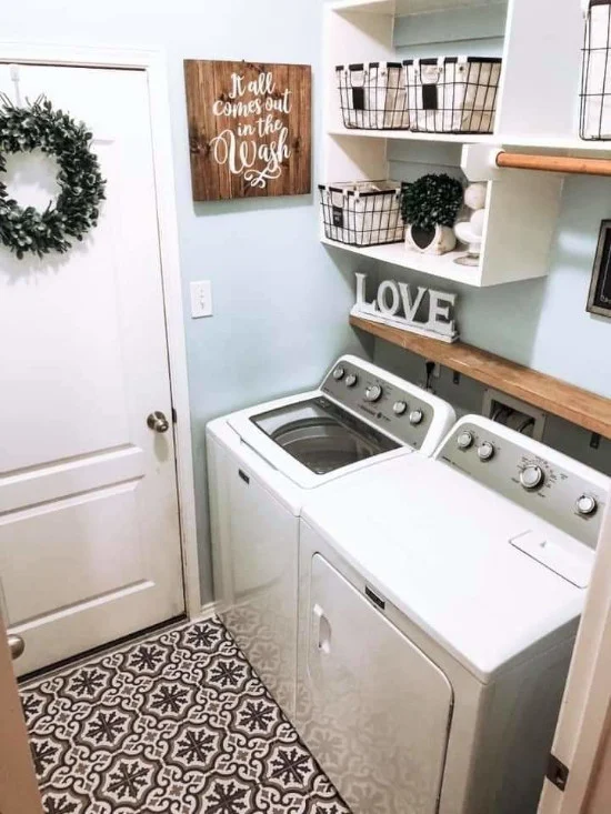 model ruang laundry di rumah