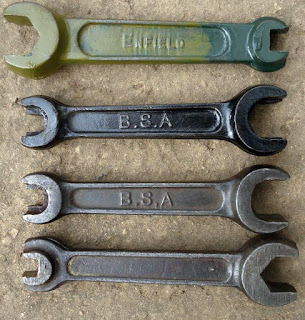 A Royal Enfield wrench and similar from B.S.A.