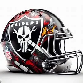 Las Vegas Raiders Marvel Concept Helmet - Punisher