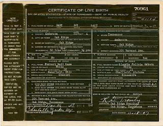 birth certificate