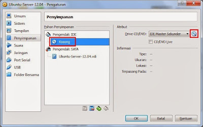 Cara Install Ubuntu Server 12.04 di Virtualbox