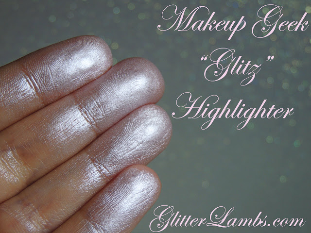 Makeup Geek Glitz Hightlighter swatches by GlitterLambs.com Makeup Reviews