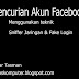 Cara Pencurian Akun Facebook