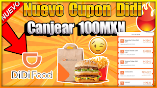 ▷  Cupones【Didi Food】 | Como Comer Casi GRATIS ❤️ | Nuevo Usuario | 100MXN CUPON 2023