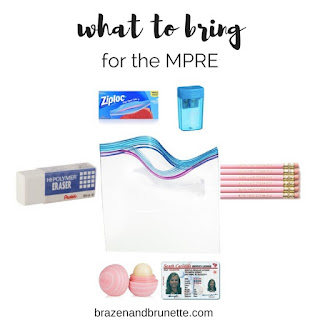 What is the Multistate Professional Responsibility Exam? What to expect on the MPRE. What is the MPRE? Preparing for the MPRE. MPRE study strategies. How to pass the MPRE. MPRE test day tips. Difference between the MPRE and Bar exam. Difference between professional responsibility and the MPRE. Difference between PR and the MPRE. How to register for the MPRE. When to take the MPRE. When is the MPRE offered. What to bring to the MPRE. Do I have to take the MPRE? Is the MPRE required? | brazenandbrunette.com