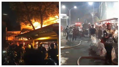 Kebakaran Melalap Sebuah Rumah Makan Soto di Dekat Mal Gandaria City Jaksel  