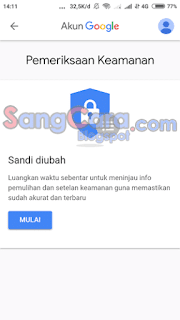 reset password gmail tanpa nomor