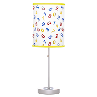 Table Lamp 123 primary colors numbers