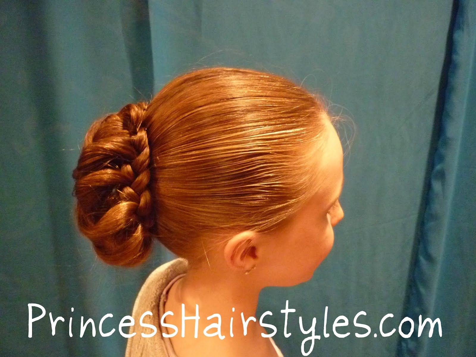 Image of Bun hairstyle for church