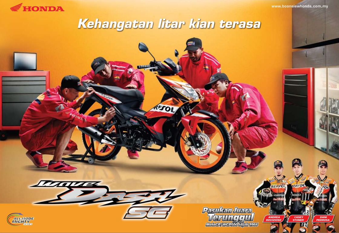 Kedai Motor  Online Anda Honda  Wave Dash  Repsol 110