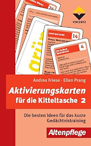 Aktivierungskarten für die Kitteltasche 2 (Altenpflege)