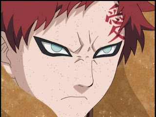 gaara naruto kanji cool shippuden of the desert sand