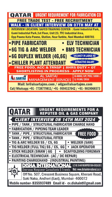 04 May 2024 - Assignment Abroad Times Gulf Vacancy Paper