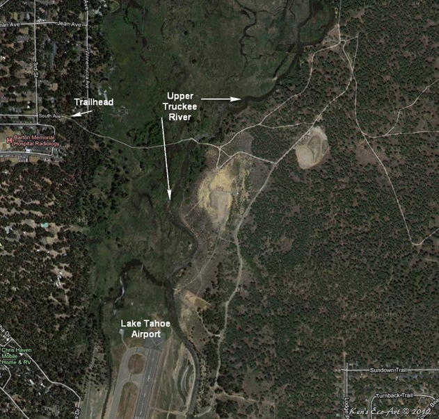 Tahoe Airport Hike Map