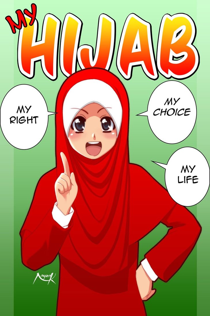 Gambar Wallpaper Kartun Berhijab Kampung Wallpaper