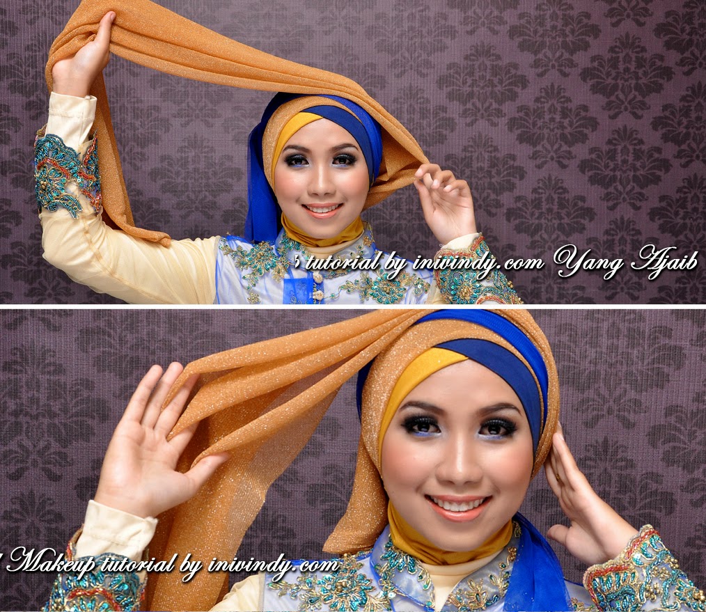 Tutorial Hijab Pashmina Glitter Untuk Kebaya Tutorial Hijab Paling