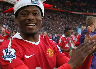 Patrice Evra Celebration Champions 19 Manchester United 2011-2012