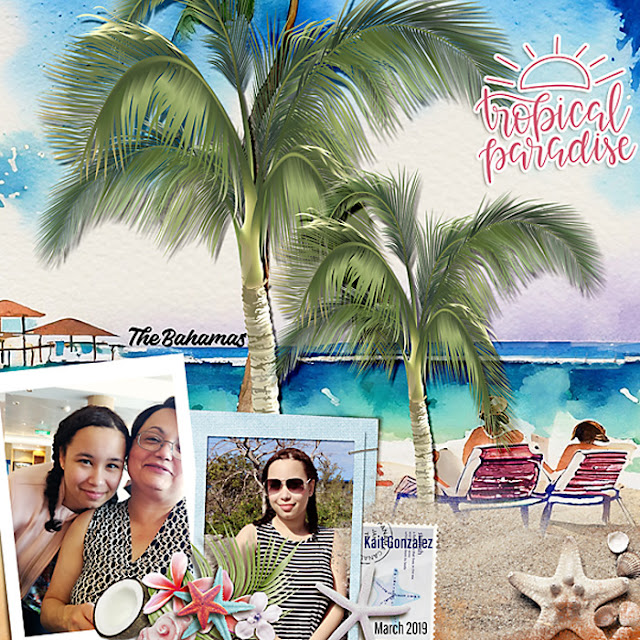 beach scrapbooking