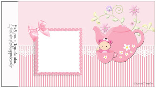 Baby Girl in Pink, Free Printable Labels.