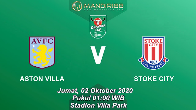 Prediksi Aston Villa Vs Stoke City, Jumat 02 Oktober 2020 Pukul 01.00 WIB @ Mola TV