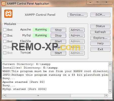 xampp running