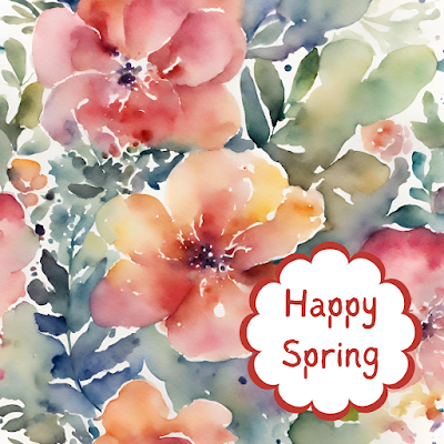 Happy Spring - free printable wall art