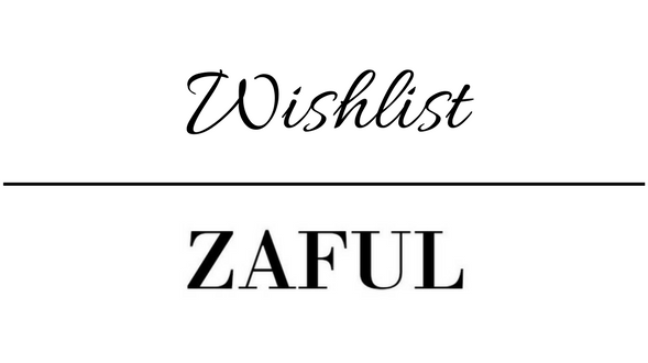 Wishlist com itens da loja ZAFUL