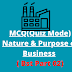 MCQ: Nature and Purpose of Business, Bst Class XI, Part 2