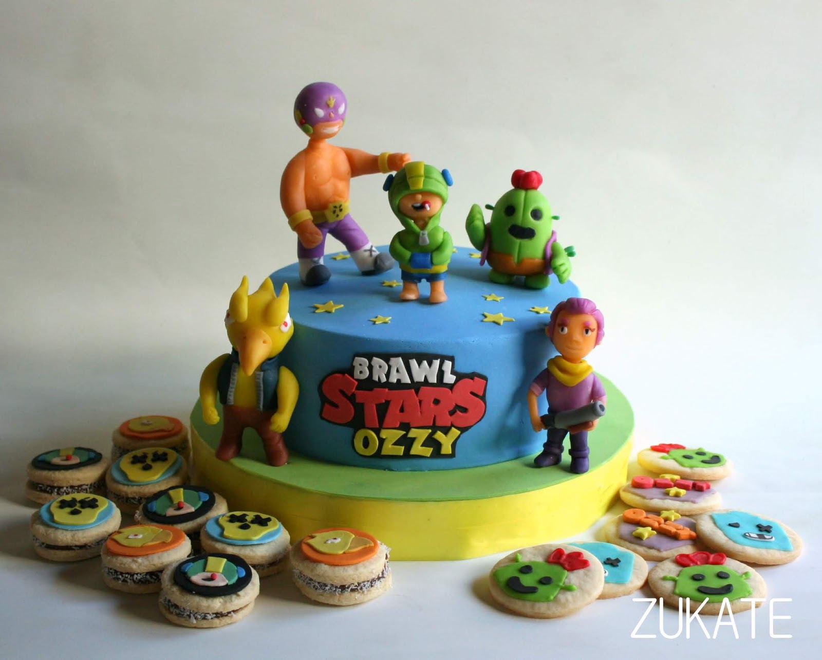 Torta Brawl Stars Para Ozzy Zukate - pastel tortas de brawl stars