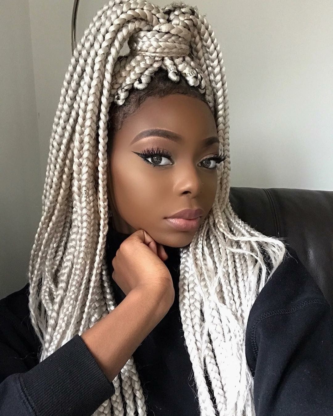 Colourful box braids style you can try | fashenista