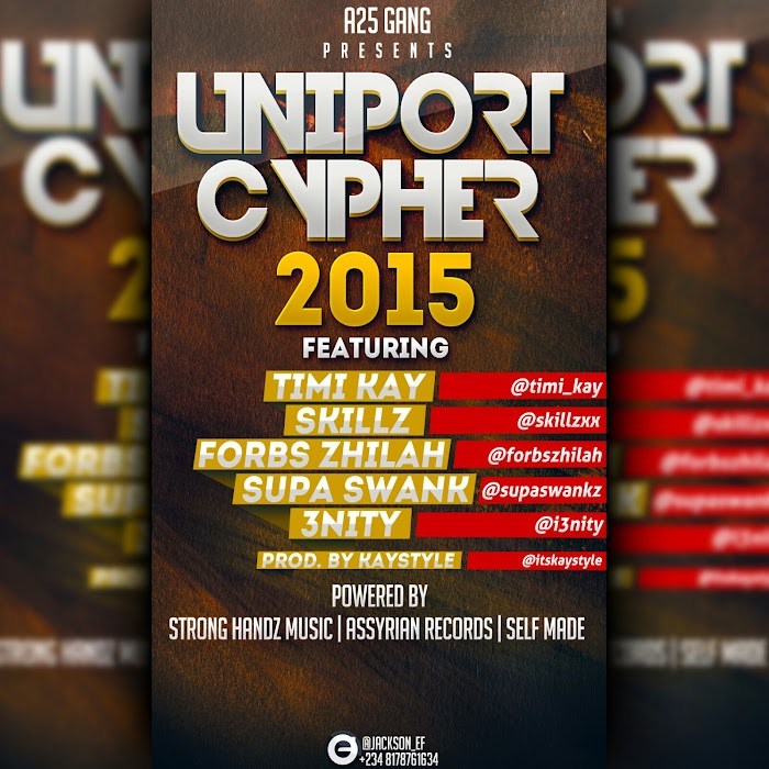 Audio + Video: Uniport Cypher 2015 / @ForbsZhilah @Skillzxx @Timi_Kay @SupaSwankz @i3nity @iamkaystyle @Xkluzive_Ahmed @FeelPHCity