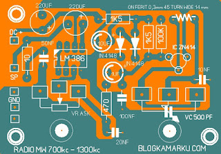 PCB RADIO PENERIMA AM