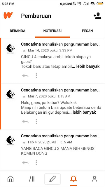 Contoh pengumuman