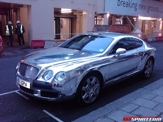 bentley continental plated silver
