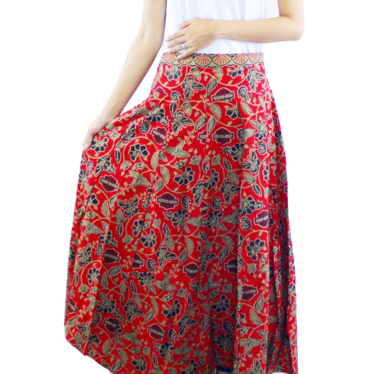  32 model  rok  batik  panjang  pendek modern untuk pesta 