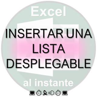 insertar lista desplegable en excel