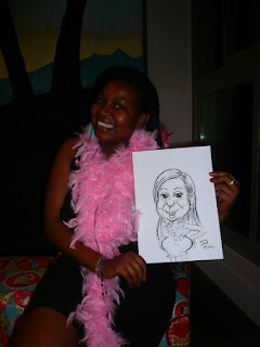  live event caricature Johannesburg South Africa